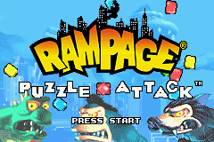 Rampage Puzzle Attack screenshot 3 for GameBoy Advance